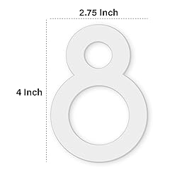 4 Inch House Numbers, Self-adhesive Mailbox Numbers