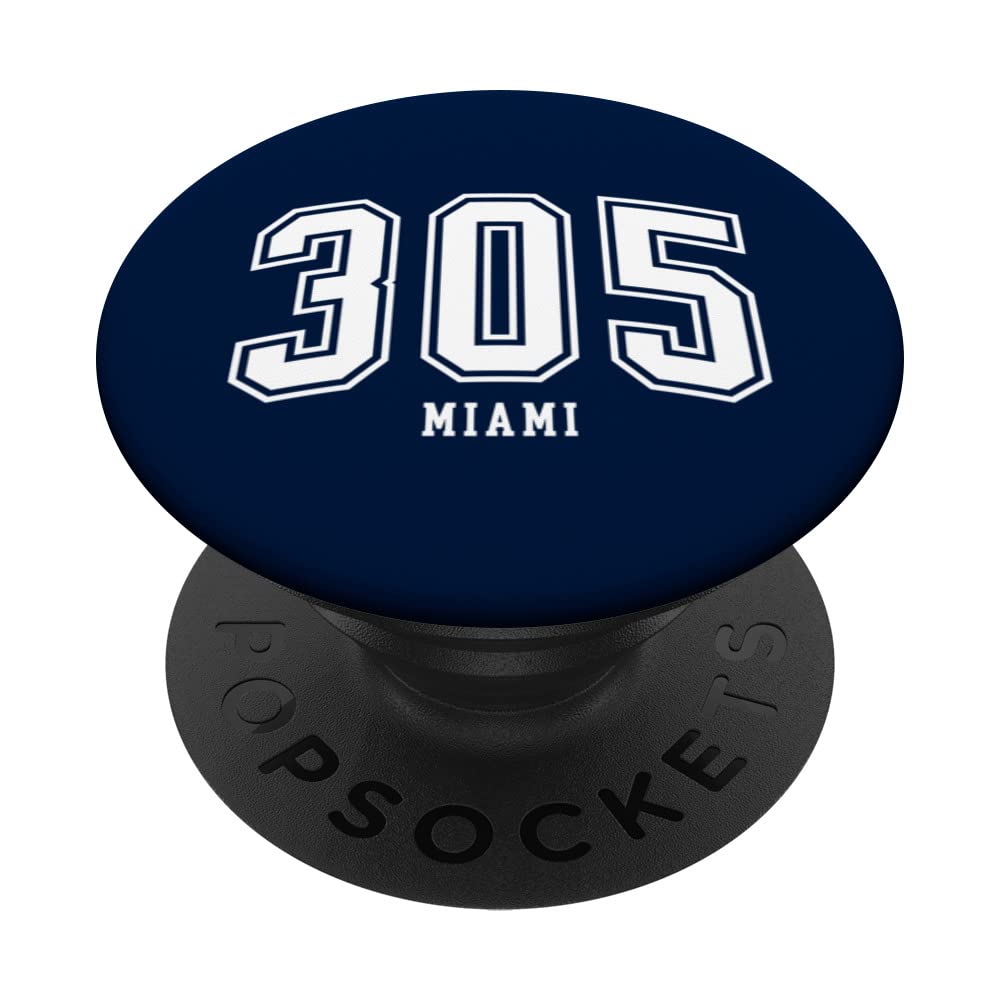 305 Miami FL Arched Athletic Design PopSockets Swappable PopGrip