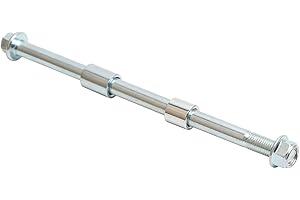 Mokuo 10mm 190mm Front Rear Axle with Bushing 6mm 15mm 20mm Fit for Motorcycle Pit Dirt Bike Moped Scooter QUAD ATV Mini Bike Parts