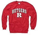 Rutgers Scarlet Knights Adult Arch & Logo Gameday Crewneck Sweatshirt - Red ,