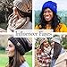 Funky Junque Oversized Slouchy Knit Beanie for Women, Warm Cable Hat, Jet Black Kaleidoscope Tricolor Mix - 2 Confetti Oatmeal