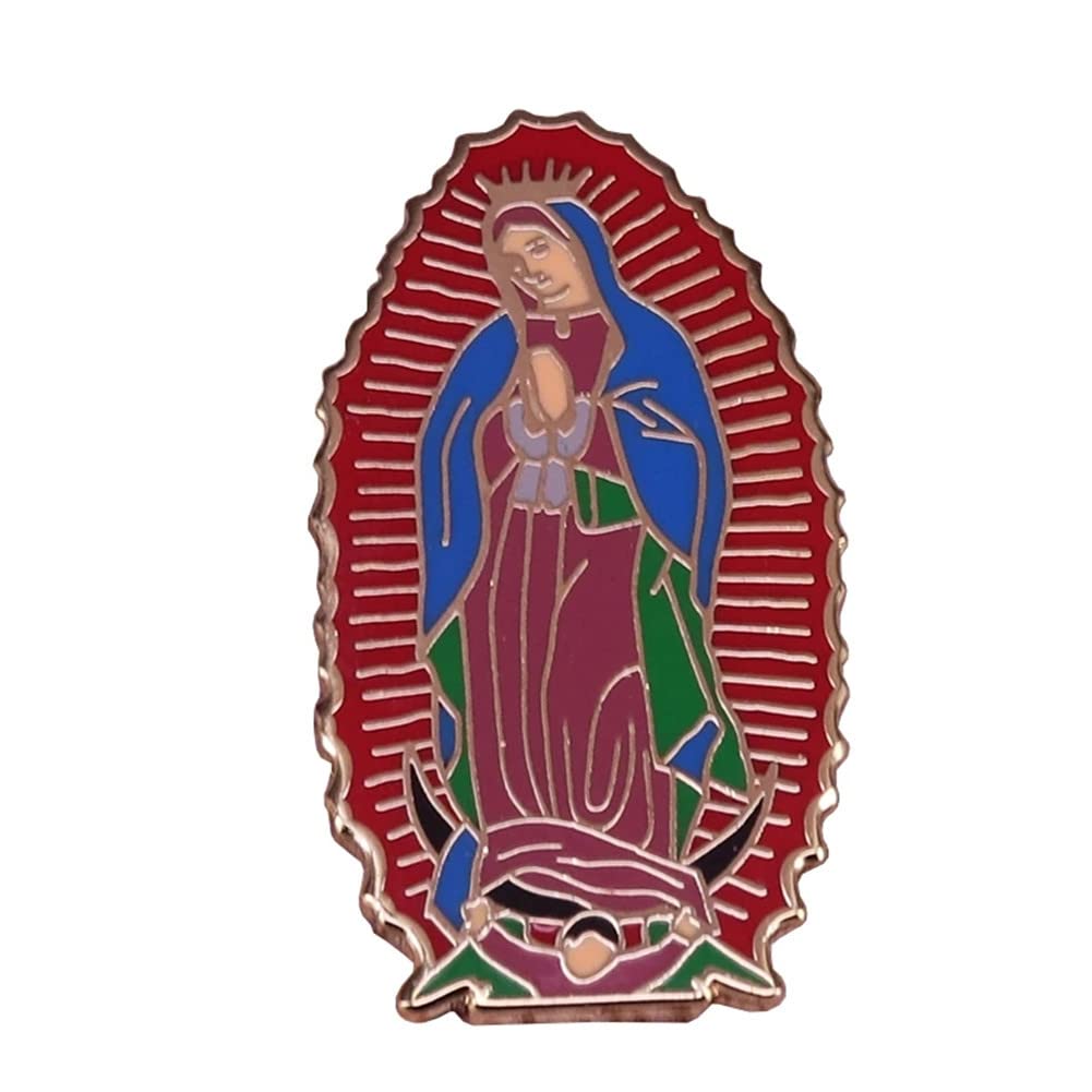 Our Lady of Guadalupe Pin Virgin Mary Brooch Holy Religious Badge a Byzantine Catholics Feast Catholic Gift