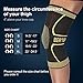 BERTER Knee Brace for Men Women - Compression Sleeve Non-Slip for Running, Hiking, Soccer, Basketball for Meniscus Tear Arthritis ACL Single Wrap