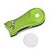 Mile High Life All Metal Foldable Golf Divot Tool with Pop-up Button & Magnetic Ball Marker (Lime Green Bone)
