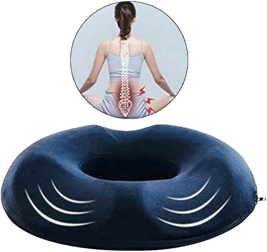 Amazon Com Orthopedic Donut Seat Cushion Pillow Memory Foam