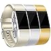 Maledan Bands Replacement Compatible with Fitbit Charge 2, 3-Pack, Champagne/Silver/Gold, Small
