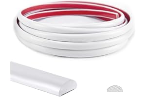 Art3d 10 Ft Peel and Stick Trim for Backsplash Tile Edge, Self-Adhesive Liner for Corner Decor in White,A17981WT