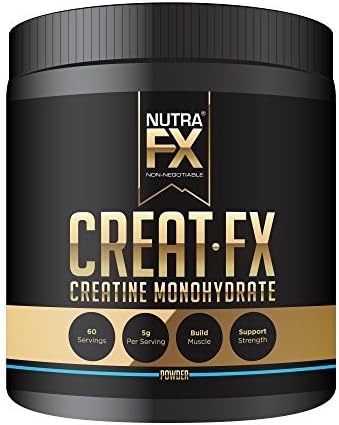 Nutrafx Creatine Monohydrate Powder 300g (Micronized) Gain Serious Mass Muscle up Powder Pre Workout Powder by NUTRAFX