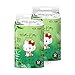 Hello Kitty Forest Green Toilet Paper,100% Wood Pulp, 3 Ply 24 Rolls, (2 Packs of 12 Rolls)