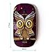 KOOLmouse [ Optical 2.4G Wireless Mouse [ Owl Purple Smart Design Minimalist Modern ]