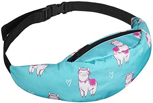 Kanora Women Belt Waist Bag Outdoor Money Sport Bag (blue alpaca)