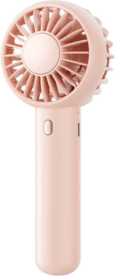 gaiatop Mini Portable Fan USB Rechargeable 3 Speed Pink Base Desk Travel