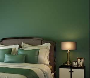 Papel tapiz de Pared 3D Color sólido Papel Simple Normal Verde oscuro