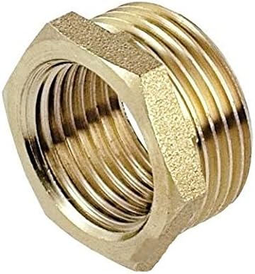 Invena 1 1/2 Inch BSP Male x Female Brass Pipe Reduction Union Fitting