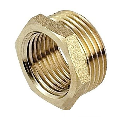 1 x 1/2 inch BSP Male x Female Thread Union Pipe Reduction Joiner Fitting Brass Fitting