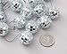 Darice Miniature Ornaments - Mirror Ball - Silver - .875 inches - 16 Pieces
