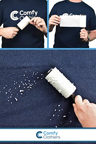 image for Classic Extra Sticky Lint Rollers for Clothes, Dust & Lint - 350 Sheet