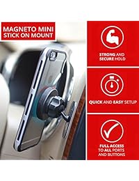 Soporte para teléfono Tackform, soporte magnético para teléfono V.2.0 con imanes N52 (para auto, cocina, mesa de luz, cuarto de baño), soporte de teléfono celular para auto, soporte con adhesivo para iPhone 7 iPhone 7 Plus