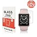 [2 Pack] Apple Watch 38mm Tempered Glass Screen Protector,Servkors [Only Covers the Flat Area] 9H Hardness,High Definition, Anti-scratch,Bubble-free for Apple Watch 38MM