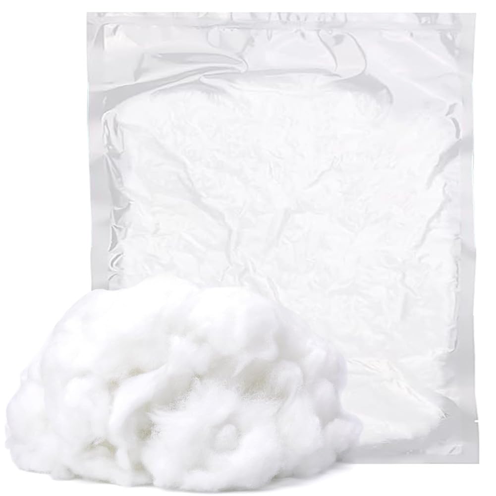 Photo 1 of 100g/3.53oz Polyester Fiber Fill - Soft Pillow Stuffing, Polyfill Stuffing for Stuffed Animals, Toys, Dolls, High Resilience Fiber Filling Stuffing for Cushions, Couch Pillow, Craft