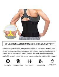 Reloj de Arena Entrenador de Cintura Adelgazar Cinturón de Vientre Neopreno Sauna Banda de Sudor Faja para damaes Pérdida de Peso Respaldo