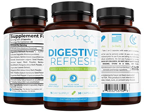 Truth Nutra - Digestive Refresh - 15-Day Supply - Relief from Temporary Bloating - Natural Gentle Laxative Properties - Can Flush Toxins - Support Weight Management - USA Made Truth Nutra - Digestive Refresh - 15-Day Supply - Relief from Temporary Bloating - Natural Gentle Laxative Properties - Can Flush Toxins - Support Weight Management - USA Made