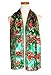 Christmas Scarf - Christmas Candy cane, Poinsettia Design w/Gift Box By Knitting Factory