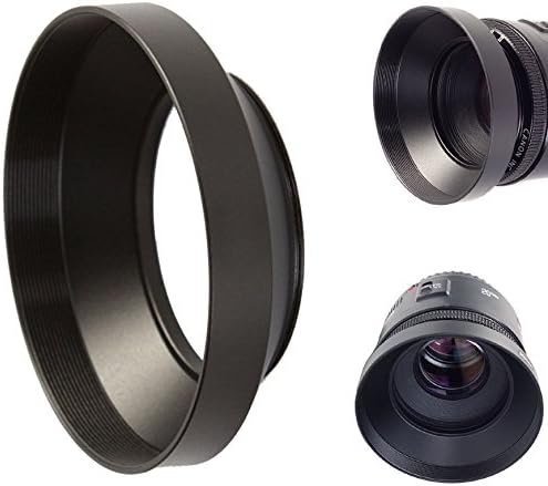 40.5mm Metal Wide Angle Lens Hood Screw Mount for Canon Nikon Fuji sony