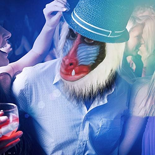 Molezu ゴリラお面 動物お面 リアルチンパ仮面 チンパンジーお面 白い毛 コスプレ パーティー 演劇 舞台 動物園 文化祭用 アニマルお面 ラテックスお面 赤青顔 B0vbvx1y 1 100円 大人気 New Arrival 最安値挑戦 年中無休 高品質 通販