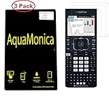 AquaMonica For TI Nspire CX & CX CAS Graphing Calculator Screen Protector Texas Instruments Screen Protection Pack of 3