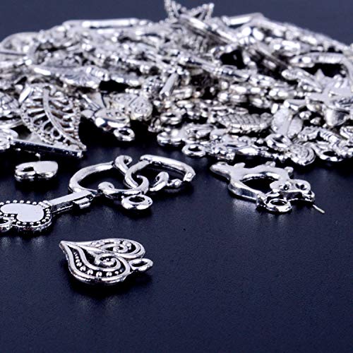 Jdesun 100 Pieces Wine Glass Charm Rings Earring Hoops and 100 Pieces Ocean Fish & Sea Charms Pendants for DIY Your Unique Wine Glass Marker - Thumbnail 2