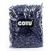 1/2 LB Navy Blue Crinkle Shred Gift Basket Shred Crinkle Paper Filler Bedding by COTU (8 oz)