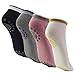 Rbenxia Women Girl's Yoga Pilates Socks Cotton Non Skid Socks 4 Pairs