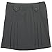 French Toast Big Girls' Front Pleated Skirt with Tabs, Grey, 10