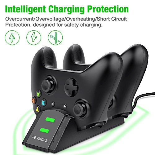 image for Xbox one Controller Charger 2 x 800mAh Rechargeable Battery Packs for 