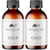 MUSTART Leather Cleaner &amp; Moisturizer Set For Coach, Gently Cleans Leather Handbags, Restores Shine, Softens, Remove Stains &amp; Light Scratches, Safe for Premium Bags, 125ml, 2 Pack