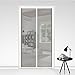MAGZO Magnetic EVA Thermal Insulated Door Curtain, Fit Door Size 34 X 82 Inches, Heat Remaining for Winter, White