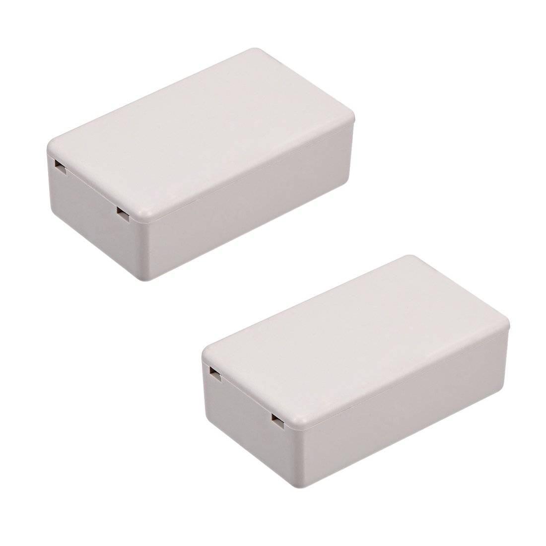 Sourcingmap 2Pcs 71 x 41 x 23mm Electronic Plastic DIY Junction Box Enclosure Case Grey White