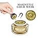 AL'IVER Magnet Mask Gold Luster Magnetic Face Mask - Mineral-Rich Anti-stress Moisturizing Anti-aging Pore Cleansing Enhancing Tone and Texture (1.7 oz) (Gold)