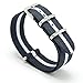 CIVO Watch Bands NATO Premium Ballistic Nylon Watch Strap Stainless Steel Buckle 18mm 20mm 22mm (Dark Grey/Ivory, 18mm)