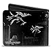 Buckle-Down mens Buckle-down Pu Bifold Bi Fold Wallet, Balck & Grey, 4.0 x 3.5 US