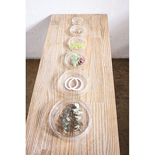 Time Concept Decorative Laboratory Glass Petri Dish - Size 3 - Accesory Storage, Home Decoration