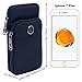 liangdongshop 5.8'' Water Resistant Oxford Waist Pack Phone Bag Crossbody Pouch(Black)