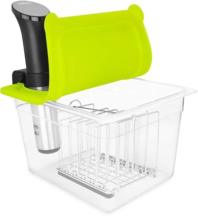 EVERIE 12 Quart Sous Vide Container & Silicone Lid, Anova/Joule Compatible