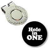 BUSHMANCRAFT 1 Golf Ball Marker + 1 Magnetic Hat Clip Set (Hole in One)