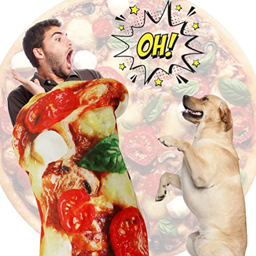Outivity Burritos Wrap Novelty Blanket,Realistic Food Burritos Tortillas Blankets,Soft Plush Round Throw Blanket for Bed,Couch or Travel - Thumbnail 5