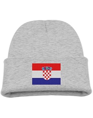Croatian Flag Kid's Hats Winter Funny Soft Knit Beanie Cap Children Unisex
