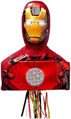 YA OTTA PINATA - Iron Man 3D Pull-String Pinata - Multi-colored