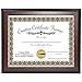 Creative Picture Frames 8.5X11Mh Mahogany Finish Diploma Frame Displays 8.5 By 11-Inch Certificate, Graduation, University, Diploma Frames With Stand & Installed Wall Hanger