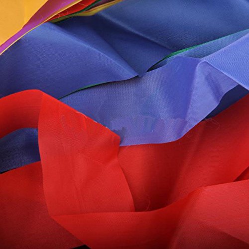 Mydio 12 Pack Rainbow Ribbon Rhythm Ribbon Dance For Kid's Dance Routines and Play,Set of 12